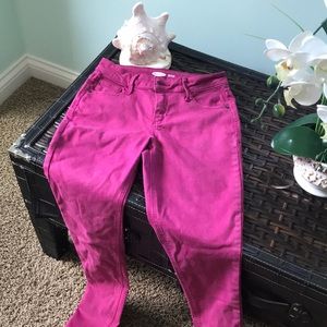 Pink rockstar super skinny jean